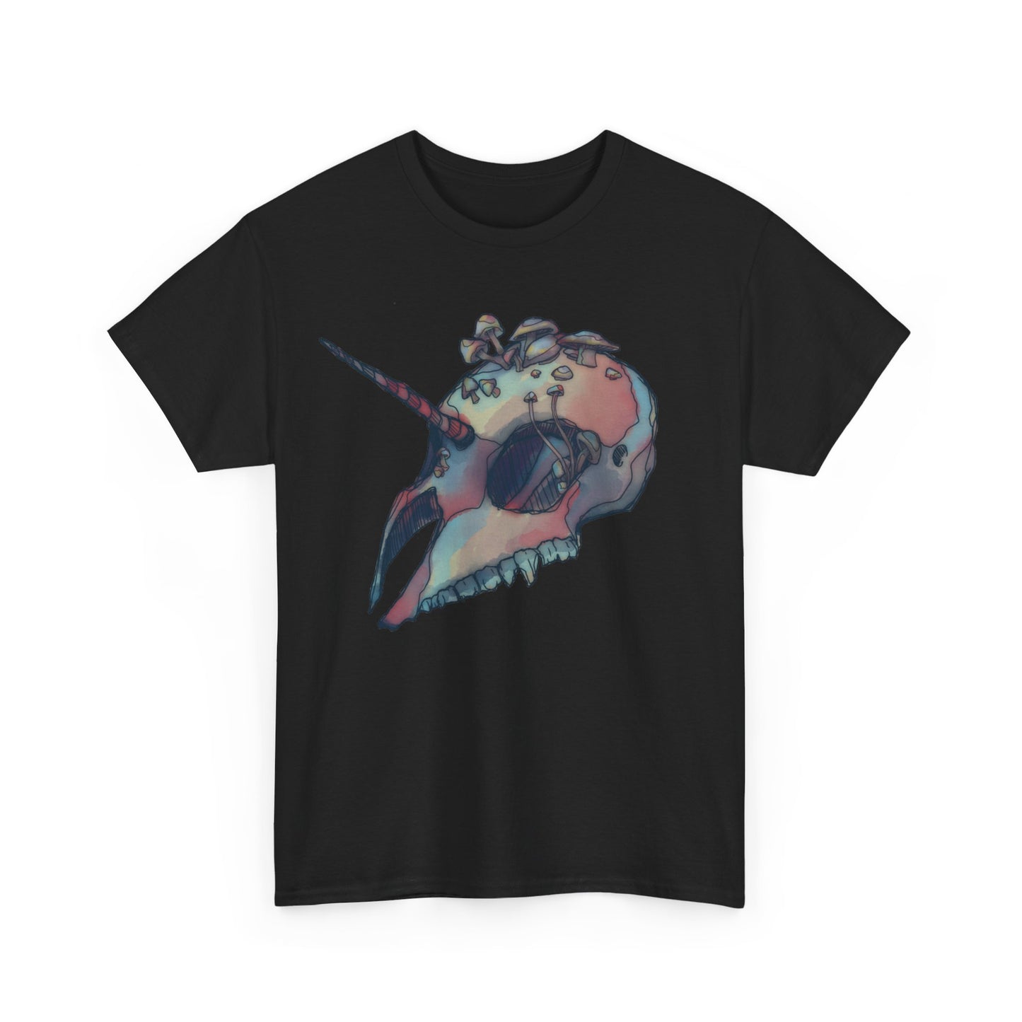 Mushicorn Skull Unisex Heavy Cotton Tee