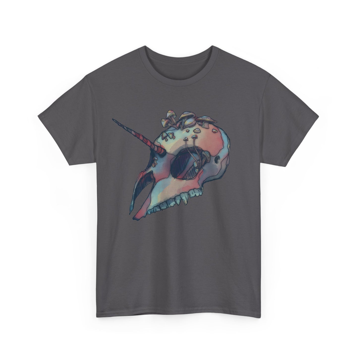 Mushicorn Skull Unisex Heavy Cotton Tee