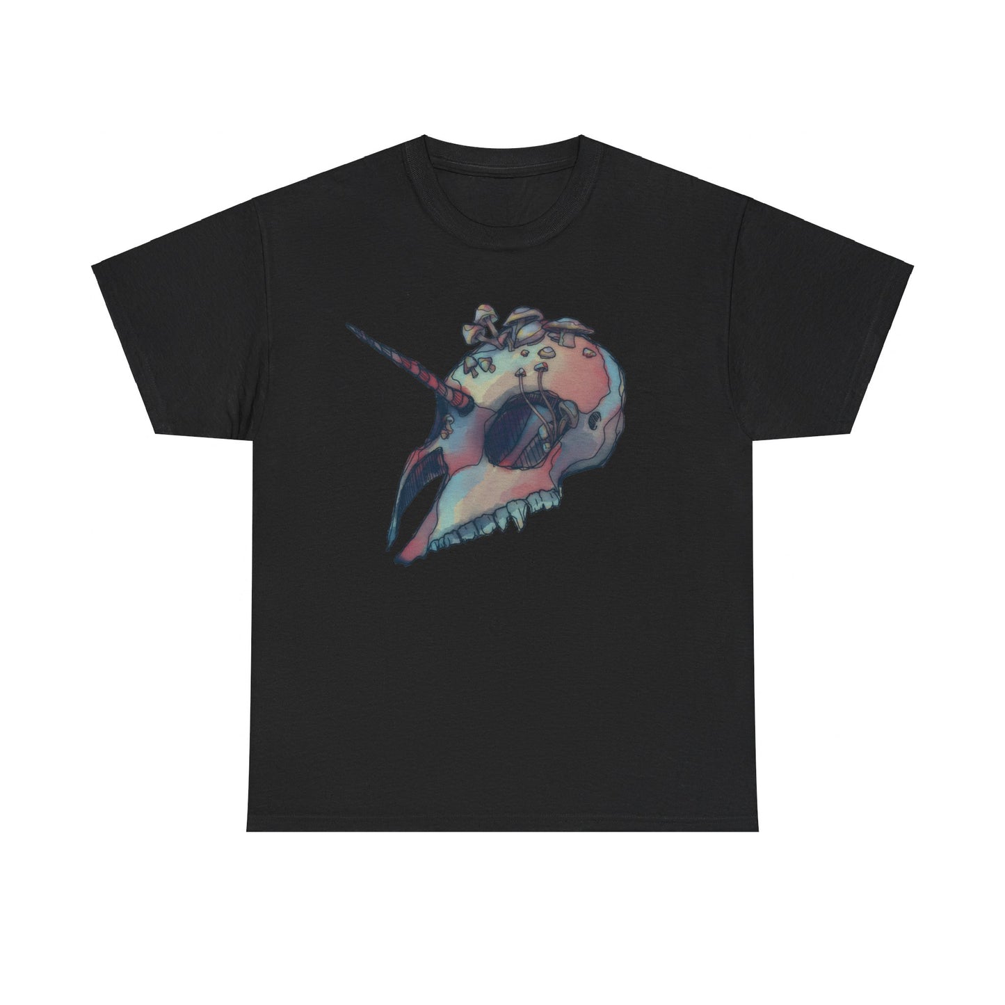 Mushicorn Skull Unisex Heavy Cotton Tee